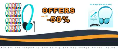 Classroom Headphones Bulk 50 Pack for School Online Deals