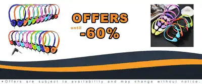 CN-Outlet 50 Pack Classroom Headphones Bulk for Kids