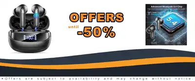 Wireless Earbuds Bluetooth 5.4 HiFi Stereo 50H Playtime