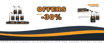 XTUGA RW2080 Wireless Ear Monitor System 550 Ft UHF