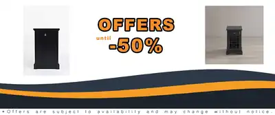 Jofran Farmhouse Craftsman End Table Charging Station