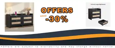 SICOTAS Black Boho Nightstands Set of 2 Bed Side Tables