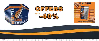 Vitalyte Electrolyte Powder Drink Mix Orange 12 Pack