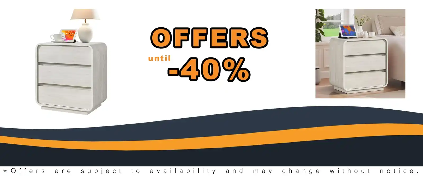 white night stand charging station 3 drawer bedside table