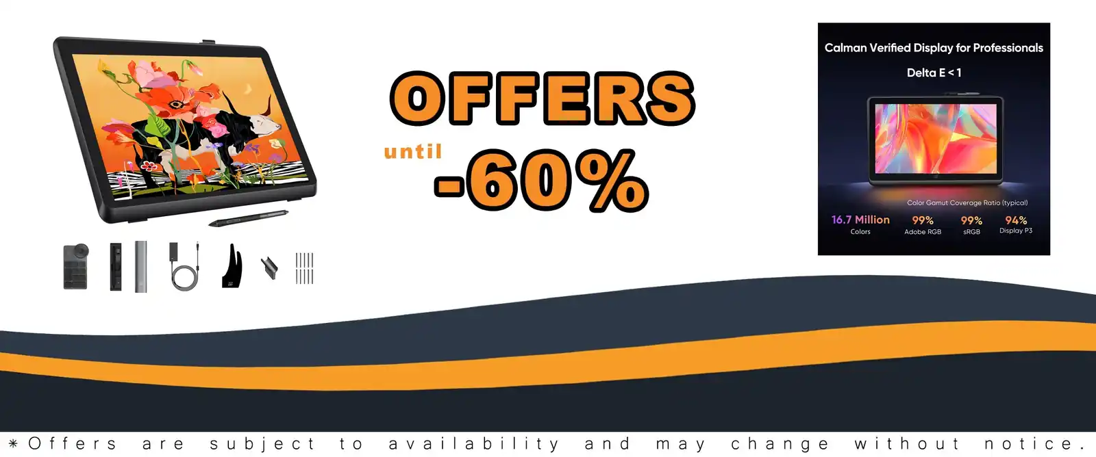 22-inch XPPen Artist Pro Gen2 drawing tablet with screen and 16384 pressure stylus