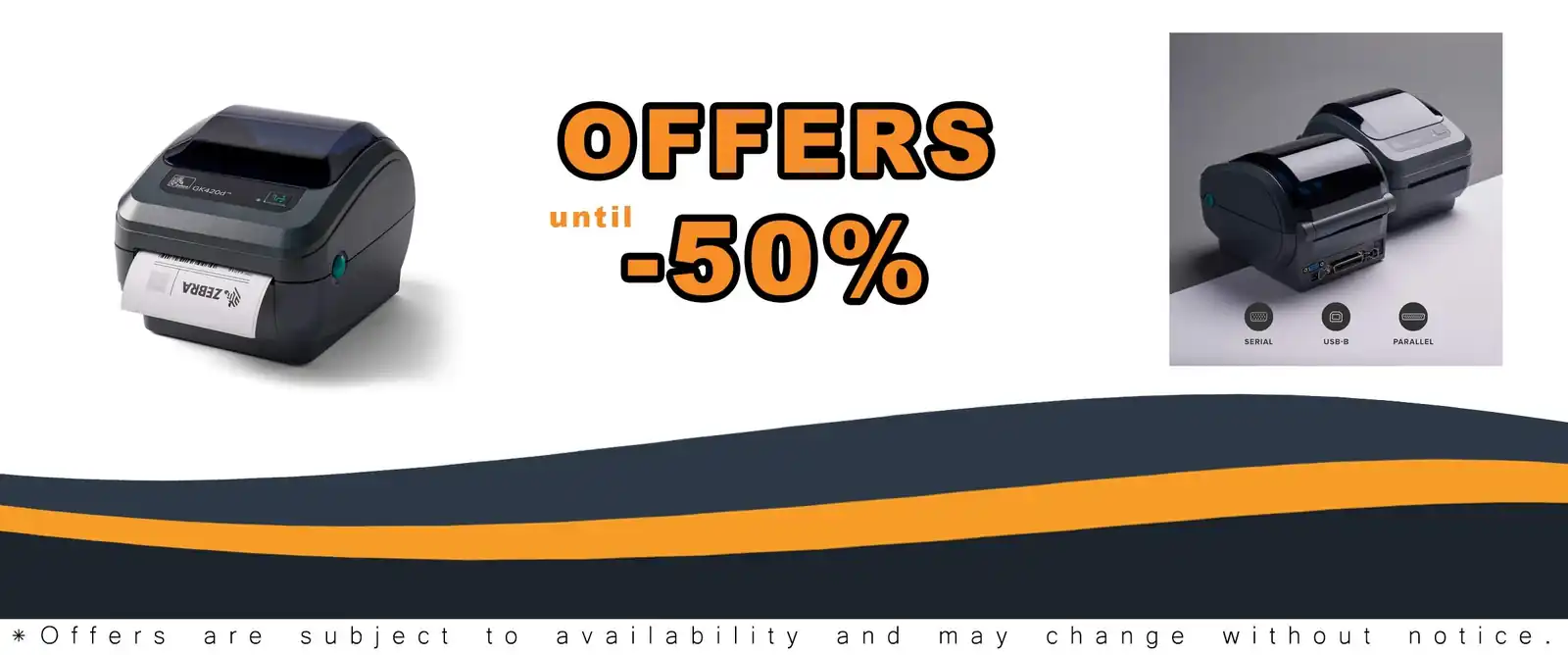 zebra gk420d direct thermal printer 4in print width usb serial parallel